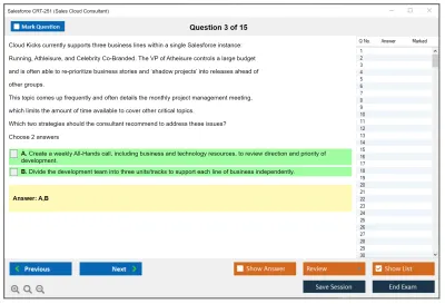 Salesforce CRT-251 Salesforce Certified Sales Cloud Consultant Practice test exam simulator test engine exam Prep practice test questions answers Image 3