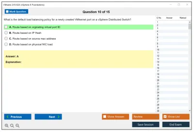 VMware 2V0-620 vSphere 6 Foundations Practice test exam simulator test engine exam Prep practice test questions answers Image 10