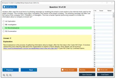 ECCouncil 312-50v13 Certified Ethical Hacker Exam (CEHv13) Practice test exam simulator test engine exam Prep practice test questions answers Image 18