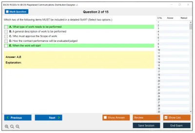 BICSI RCDDv14 BICSI Registered Communications Distribution Designer – RCDDv14 Practice test exam simulator test engine exam Prep practice test questions answers Image 2
