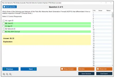 Palo Alto Networks PSE-Strata-Associate Palo Alto Networks Systems Engineer (PSE) - Strata Associate Practice test exam simulator test engine exam Prep practice test questions answers Image 2