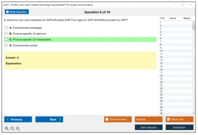 SAP C_FIOAD_2020 SAP Certified Technology AssociateSAP Fiori System Administration Practice test exam simulator test engine exam Prep practice test questions answers Image 6