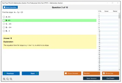 Test Prep PRAXIS-Mathematics-Section Pre-Professional Skills Test (PPST) - Mathematics Section Practice test exam simulator test engine exam Prep practice test questions answers Image 3