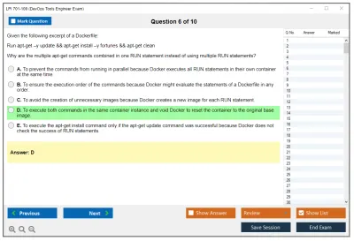 LPI 701-100 DevOps Tools Engineer Practice test exam simulator test engine exam Prep practice test questions answers Image 6