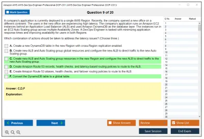 Amazon AWS AWS-DevOps-Engineer-Professional-DOP-C01 AWS DevOps Engineer Professional (DOP-C01) Practice test exam simulator test engine exam Prep practice test questions answers Image 9