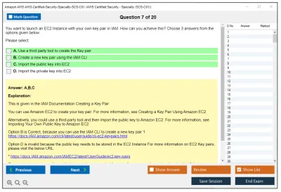 Amazon AWS AWS-Certified-Security-Specialty-SCS-C01 AWS Certified Security - Specialty (SCS-C01) Practice test exam simulator test engine exam Prep practice test questions answers Image 7