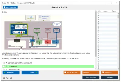 Juniper JN0-610 Cloud - Professional (JNCIP-Cloud) Practice test exam simulator test engine exam Prep practice test questions answers Image 9