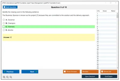 APMG-International AgilePM-Foundation Agile Project Management (AgilePM) Foundation Exam Practice test exam simulator test engine exam Prep practice test questions answers Image 9