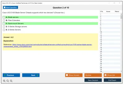 Cisco 010-151 Supporting Cisco Datacenter Networking Devices Practice test exam simulator test engine exam Prep practice test questions answers Image 2