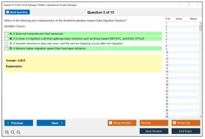 Huawei H13-629 HCIE-Storage (Written) Practice test exam simulator test engine exam Prep practice test questions answers Image 5