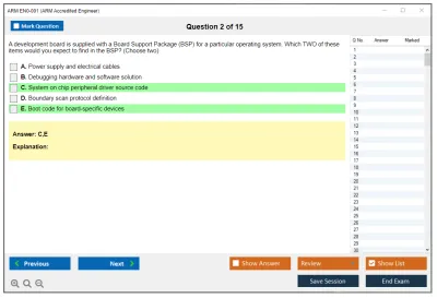 ARM EN0-001 ARM Accredited Engineer Practice test exam simulator test engine exam Prep practice test questions answers Image 2