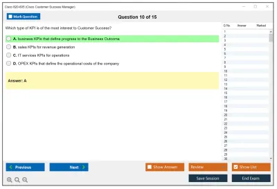 Cisco 820-605 Cisco Customer Success Manager (CSM) Practice test exam simulator test engine exam Prep practice test questions answers Image 10