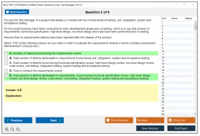 ISTQB TM12 ISTQB-BCS Certified Tester Advanced Level- Test Manager (2012) Practice test exam simulator test engine exam Prep practice test questions answers Image 2