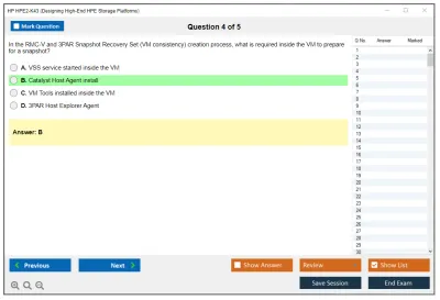 HP HPE2-K43 Designing High-End HPE Storage Platforms Practice test exam simulator test engine exam Prep practice test questions answers Image 4