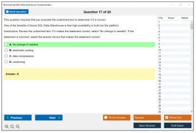Microsoft AZ-900 Microsoft Azure Fundamentals Practice test exam simulator test engine exam Prep practice test questions answers Image 17