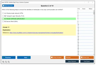 Isaca CDPSE Certified Data Privacy Solutions Engineer Practice test exam simulator test engine exam Prep practice test questions answers Image 2