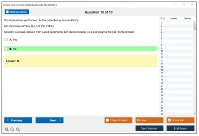 Docker DCA Docker Certified Associate (DCA) Exam Practice test exam simulator test engine exam Prep practice test questions answers Image 10