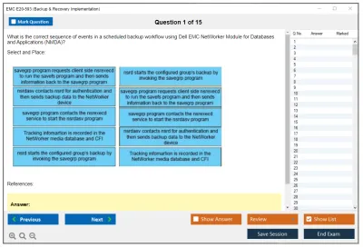 EMC E20-593 Backup &amp; Recovery Implementation Practice test exam simulator test engine exam Prep practice test questions answers Image 1