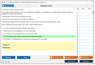 Qlik QV-Developer-01 QlikView 11 Developer Certification Examination (qv_developer_01) Practice test exam simulator test engine exam Prep practice test questions answers Image 6