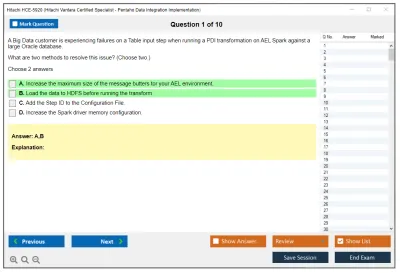 Hitachi HCE-5920 Hitachi Vantara Certified Specialist - Pentaho Data Integration Implementation Practice test exam simulator test engine exam Prep practice test questions answers Image 1
