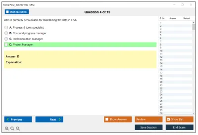 Nokia PDM_2002001060 CPM Practice test exam simulator test engine exam Prep practice test questions answers Image 4