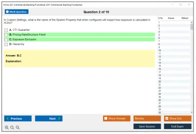 nCino 201-Commercial-Banking-Functional SalesforcenCino 201 Commercial Banking Functional Exam Practice test exam simulator test engine exam Prep practice test questions answers Image 2