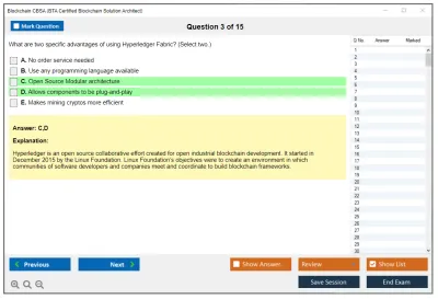 Blockchain CBSA BTA Certified Blockchain Solution Architect Practice test exam simulator test engine exam Prep practice test questions answers Image 3