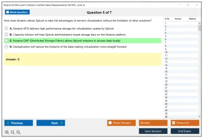 Nutanix NCSR-Level-3 Nutanix Certified Sales Representative (NCSR): Level3 Practice test exam simulator test engine exam Prep practice test questions answers Image 5