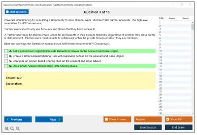 Salesforce Certified-Community-Cloud-Consultant Salesforce Certified Community Cloud Consultant Practice test exam simulator test engine exam Prep practice test questions answers Image 3