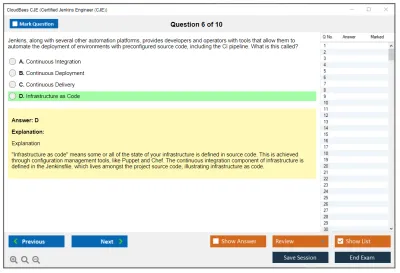 CloudBees CJE Certified Jenkins Engineer (CJE) Practice test exam simulator test engine exam Prep practice test questions answers Image 6