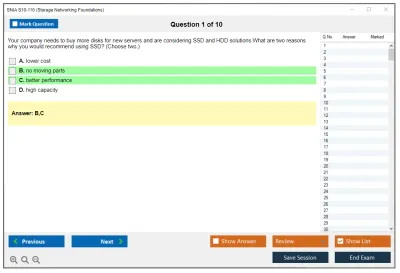SNIA S10-110 Storage Networking Foundations Exam Practice test exam simulator test engine exam Prep practice test questions answers Image 1
