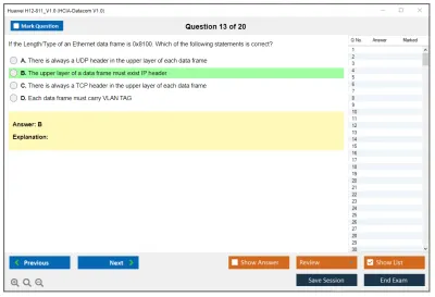 Huawei H12-811_V1.0 HCIA-Datacom V1.0 Exam Practice test exam simulator test engine exam Prep practice test questions answers Image 13