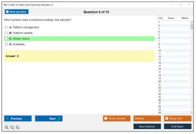 IBM C1000-125 IBM Cloud Technical Advocate v3 Practice test exam simulator test engine exam Prep practice test questions answers Image 6