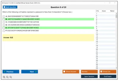 ECCouncil 312-50v12 Certified Ethical Hacker Exam (CEHv12) Practice test exam simulator test engine exam Prep practice test questions answers Image 8