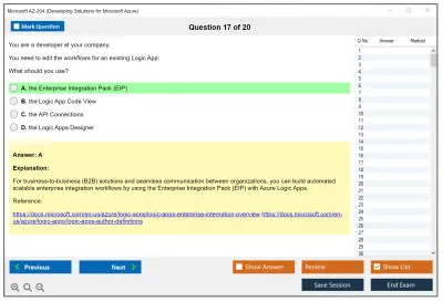Microsoft AZ-204 Developing Solutions for Microsoft Azure Practice test exam simulator test engine exam Prep practice test questions answers Image 17