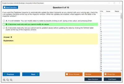 Google Associate-Android-Developer Google Developers Certification - Associate Android Developer (Kotlin and Java Exam) Practice test exam simulator test engine exam Prep practice test questions answers Image 6