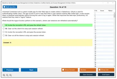 Salesforce Identity-and-Access-Management-Architect Salesforce Certified Identity and Access Management Architect Practice test exam simulator test engine exam Prep practice test questions answers Image 14
