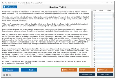 Test Prep GMAT-Section-3-Verbal-Ability Section Three : Verbal Ability Practice test exam simulator test engine exam Prep practice test questions answers Image 17