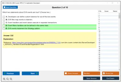 IBM C1000-004 IBM Cúram SPM V7.X Application Developer Practice test exam simulator test engine exam Prep practice test questions answers Image 2
