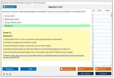 ServiceNow CAS-PA ServiceNow Certified Application Specialist - Performance Analytics Exam Practice test exam simulator test engine exam Prep practice test questions answers Image 3