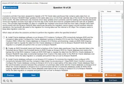 Amazon AWS SAP-C02 AWS Certified Solutions Architect - Professional Practice test exam simulator test engine exam Prep practice test questions answers Image 19