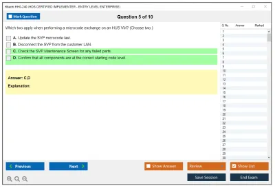 Hitachi HH0-240 HDS CERTIFIED IMPLEMENTER - ENTRY LEVEL ENTERPRISE Practice test exam simulator test engine exam Prep practice test questions answers Image 5