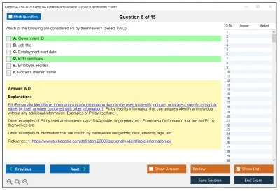 CompTIA CS0-002 CompTIA CySA+ Certification Exam (CS0-002) Practice test exam simulator test engine exam Prep practice test questions answers Image 6