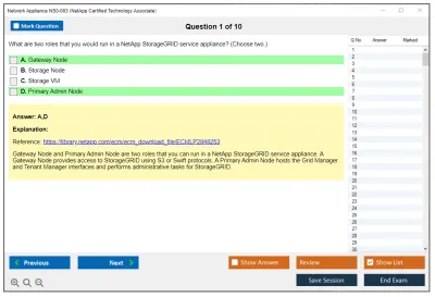 Network Appliance NS0-003 NetApp Certified Technology Associate Practice test exam simulator test engine exam Prep practice test questions answers Image 1