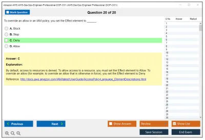 Amazon AWS AWS-DevOps-Engineer-Professional-DOP-C01 AWS DevOps Engineer Professional (DOP-C01) Practice test exam simulator test engine exam Prep practice test questions answers Image 20