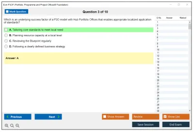 Exin P3OF Portfolio, Programme and Project Offices® Foundation Practice test exam simulator test engine exam Prep practice test questions answers Image 3