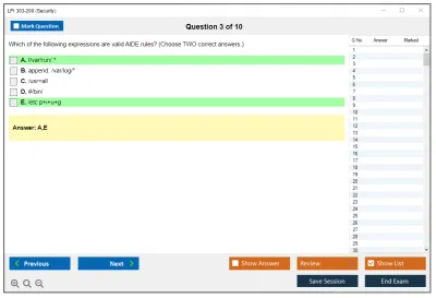 LPI 303-200 303-200: LPIC-3 Exam 303: Security, version 2.0 Practice test exam simulator test engine exam Prep practice test questions answers Image 3
