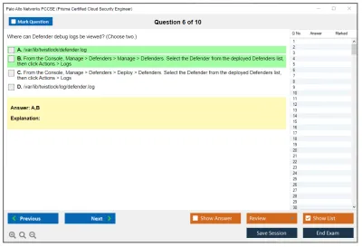 Palo Alto Networks PCCSE Prisma Certified Cloud Security Engineer Practice test exam simulator test engine exam Prep practice test questions answers Image 6