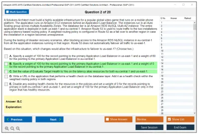 Amazon AWS AWS-Certified-Solutions-Architect-Professional-SAP-C01 AWS Certified Solutions Architect - Professional (SAP-C01) Practice test exam simulator test engine exam Prep practice test questions answers Image 2