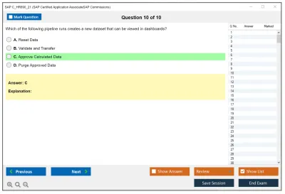 SAP C_HR890_21 SAP Certified Application AssociateSAP Commissions Practice test exam simulator test engine exam Prep practice test questions answers Image 10
